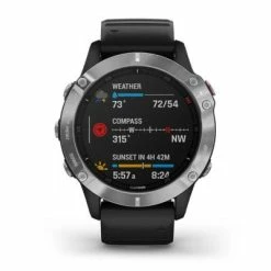 MONTRE GARMIN FENIX 6S SOLAR SILVER BRACELET NOIR -Pas Cher périphériques de vélo de route Magasin 6S solar silver 1 big
