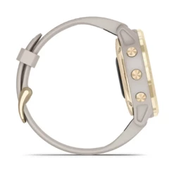 Montre Connectée GPS Garmin FENIX 6S PRO SOLAR Light Gold Bracelet Beige -Pas Cher périphériques de vélo de route Magasin 6sprolightgold2 z
