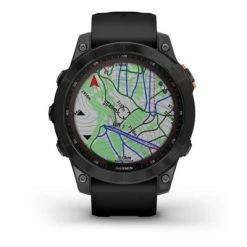 Montre GPS GARMIN FENIX 7S SOLAR Gray Bracelet Noir -Pas Cher périphériques de vélo de route Magasin SOLAR2 big