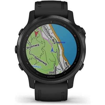 Montre Garmin Fenix 6 Pro Gray Noire Bracelet Noir 6 Montre Garmin Fenix 6 Pro Gray Noire Bracelet Noir – Image 4