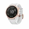 Montre Sport Garmin FENIX 6S PRO Rose Gold Blanche, Bracelet Blanc