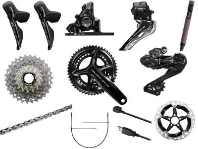 Groupe Complet Shimano Dura Ace R9200 DI2 12 Vitesses Disc Hydraulique 3 Groupe Complet Shimano Dura Ace R9200 DI2 12 Vitesses Disc Hydraulique