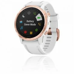 Montre Sport Garmin FENIX 6S PRO Rose Gold Blanche, Bracelet Blanc -Pas Cher périphériques de vélo de route Magasin iuy z