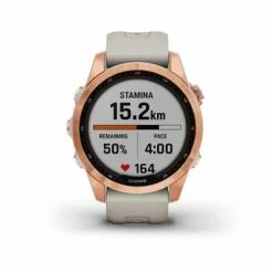 Montre GPS GARMIN FENIX 7S SOLAR Rose Gold -Pas Cher périphériques de vélo de route Magasin montre fenix 7S solar rose 3 big
