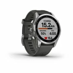 Montre GPS GARMIN FENIX 7S Standard Edition Gris -Pas Cher périphériques de vélo de route Magasin montre fenix 7S standard grise face 2 big