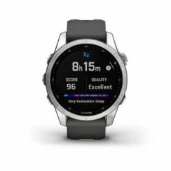Montre GPS GARMIN FENIX 7S Standard Edition Gris -Pas Cher périphériques de vélo de route Magasin montre fenix 7S standard grise face 3 big