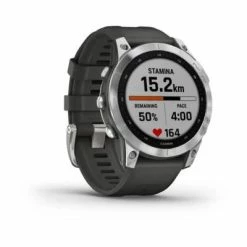 Montre GPS Garmin Fenix 7 Standard Silver -Pas Cher périphériques de vélo de route Magasin montre garmin 7 silver standard 2 big