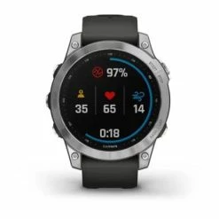 Montre GPS Garmin Fenix 7 Standard Silver -Pas Cher périphériques de vélo de route Magasin montre garmin 7 silver standard 3 big