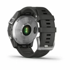 Montre GPS Garmin Fenix 7 Standard Silver -Pas Cher périphériques de vélo de route Magasin montre garmin 7 silver standard dos big