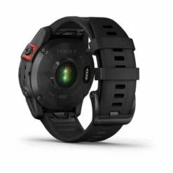 Montre GPS GARMIN FENIX 7 SOLAR Gray Bracelet Noir -Pas Cher périphériques de vélo de route Magasin montre sport fenix 7 solar dos big