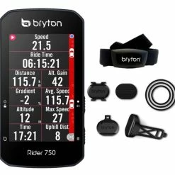 Compteur GPS Bryton Rider 750 T Ceinture Cardiaque Capteurs Inclus